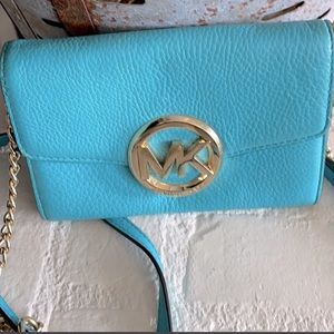 Michael Kors Turquoise Crossbody